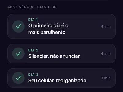 Plano de 90 dias do Zero Contact para superar um término mais rápido, com lições diárias curtas